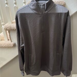 Men's Gray Zip-Up Sweater